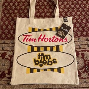 Tim Hortons Beige Tote Bag